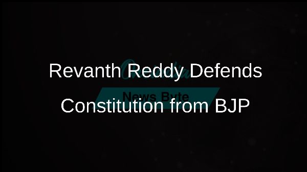 Revanth Reddy Defends Constitution from BJP