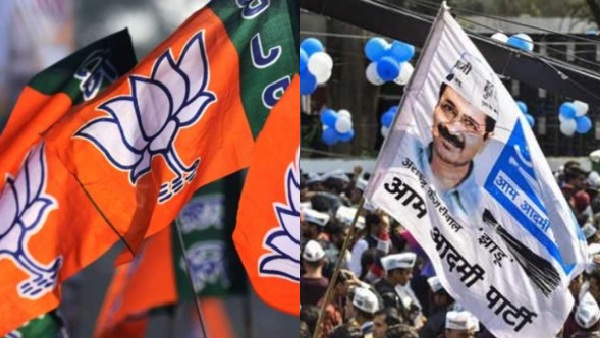 BJP Ahead AAP Trailing