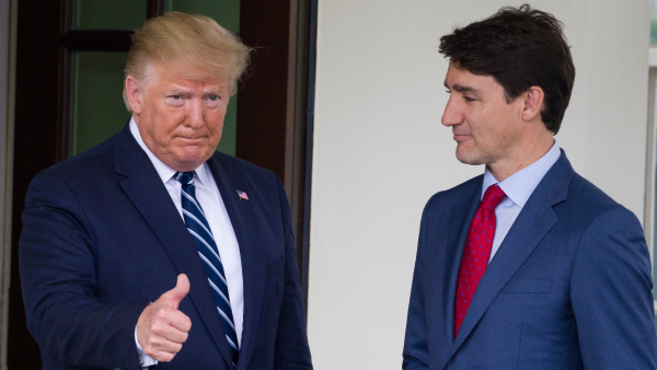 US President Donald Trump and Canadian Prime Minister Justin Trudeau