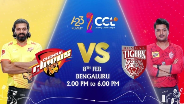 CCL 2025 LIVE Streaming Chennai Rhinos Vs Bengal Tigers CCL 2025 LIVE Streaming Chennai Rhinos Vs Bengal Tigers