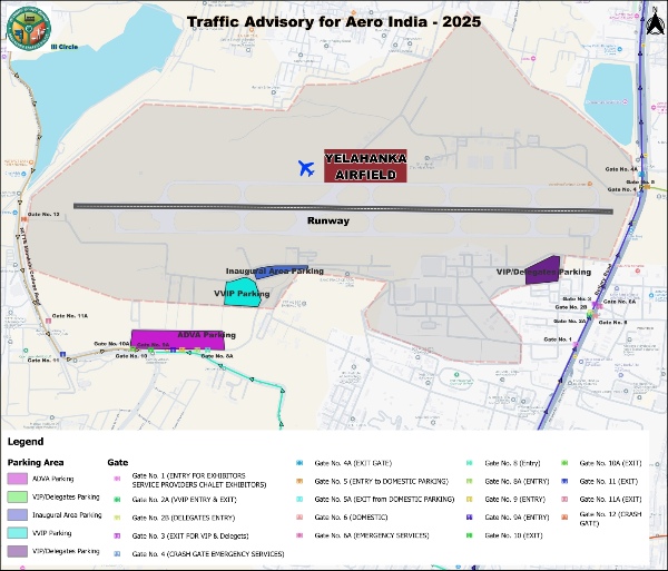 Traffic Advisory for Aero India 2025 in Bengaluru Check Routes Parking And Alternate Roads Traffic Advisory for Aero India 2025 in Bengaluru Check Routes Parking And Alternate Roads
