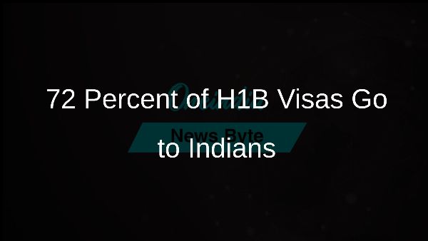 72 Percent of H1B Visas Go to Indians