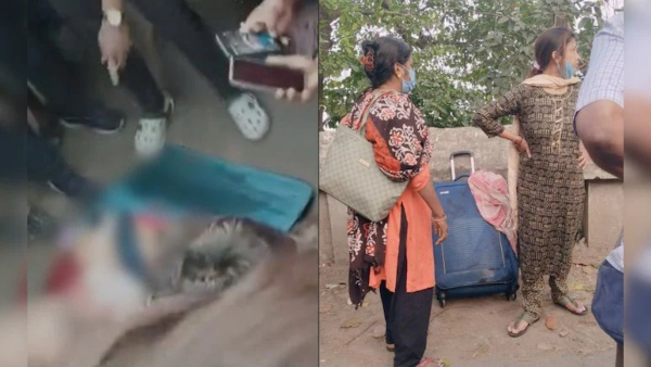 The women were evasive and refused to let anyone touch the suitcase