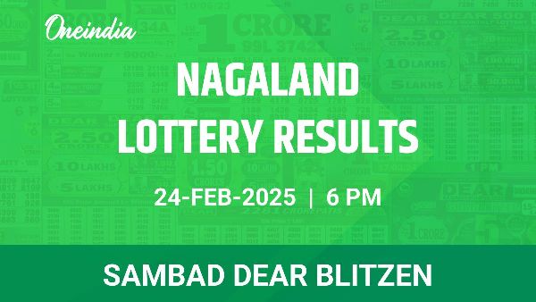 Results of the Nagaland State Lottery Dear Blitzen for February 24 at 6 PM