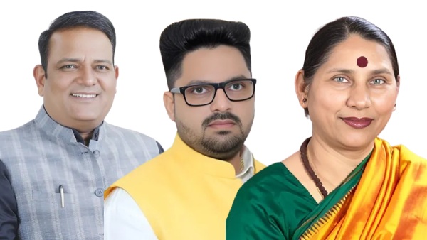 BJP s Raaj Kumar Anand AAP s Pravesh Ratn and senior Congress leader Krishna Tirath