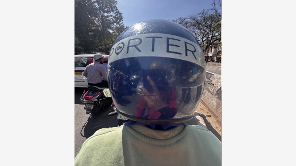 Bengaluru Man Uses Porter For Commute