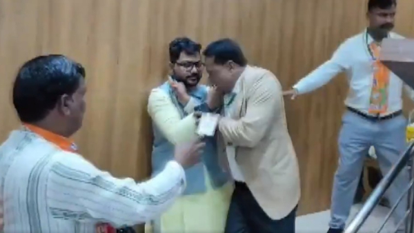 Rajasthan BJP Leaders Caught In Brawl