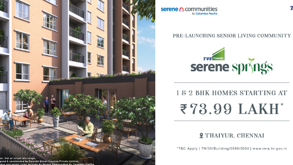 TVS Emerald Serene Springs Embrace the Perfect Retirement Life in OMR Chennai TVS Emerald Serene Springs Embrace the Perfect Retirement Life in OMR Chennai