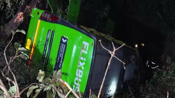 Bus Falls In Gorge