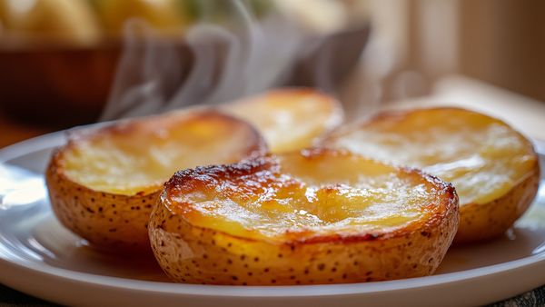 Simple Baked Potato Halves Recipe