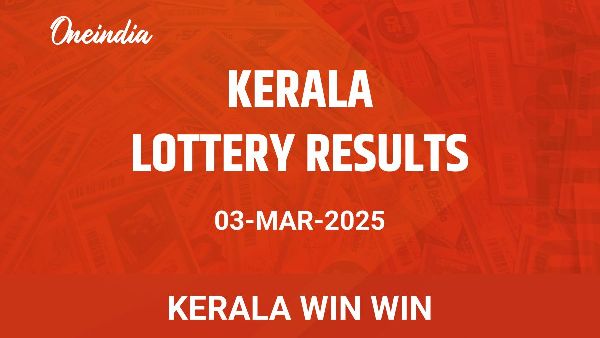 Results of the Kerala State Lottery Win Win for March 3