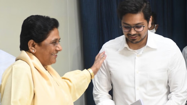 Mayawati and Akash Ananad