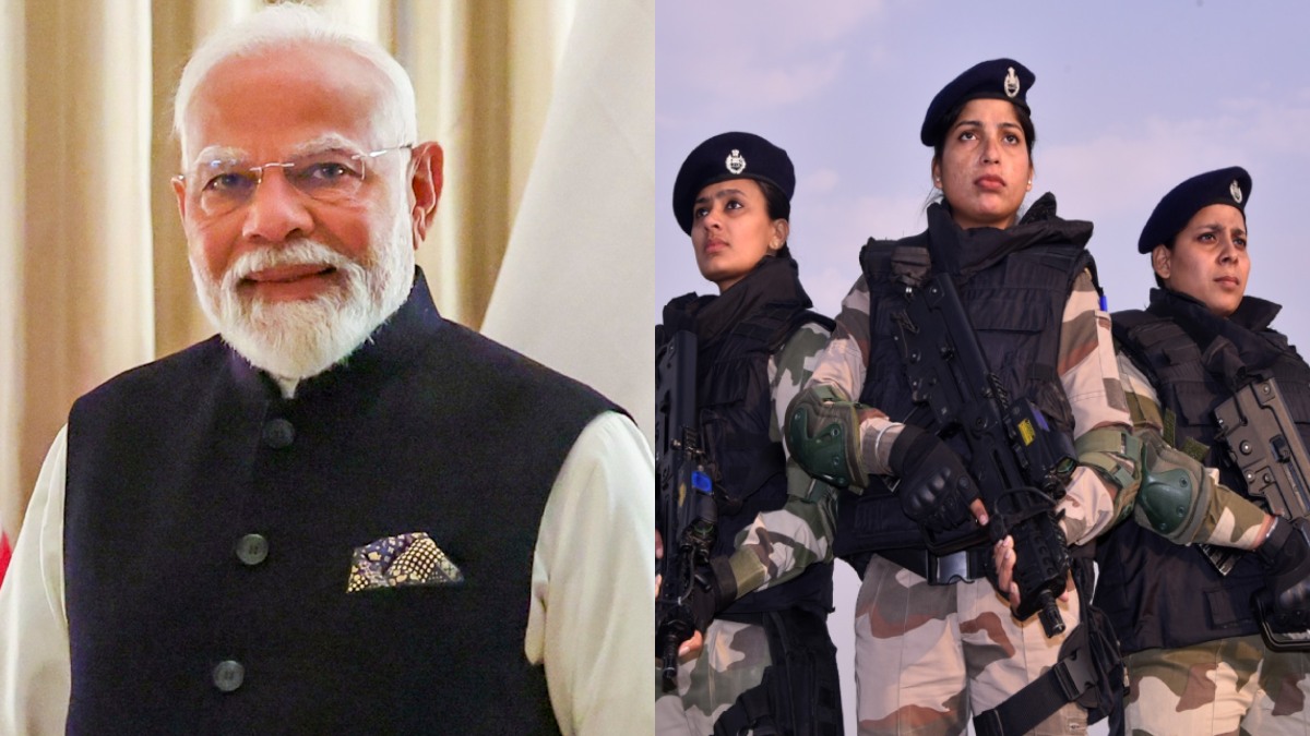All-Women Security Cover For PM Modi’s Event In Gujarat On Women’s Day 2025 All-Women Security Cover For PM Modi’s Event In Gujarat On Women’s Day 2025