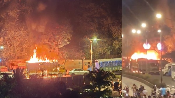 Fire in Mumbai s Dharavi