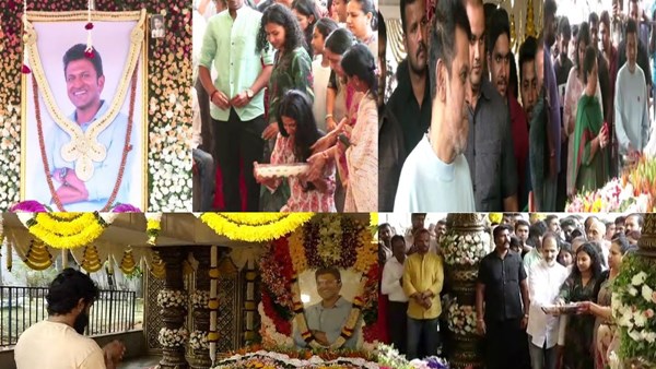 Puneeth Rajkumar s Daughters Drithi Vandita Became Cynosure Of All Eyes At His Birthday Celebration Puneeth Rajkumar s Daughters Drithi Vandita Became Cynosure Of All Eyes At His Birthday Celebration