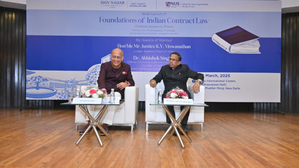 Foundations of Indian Contract Law book launch event