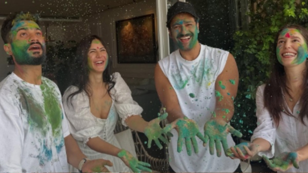 Katrina Kaif amp amp Vicky Kaushal s holi Katrina Kaif amp amp Vicky Kaushal s holi