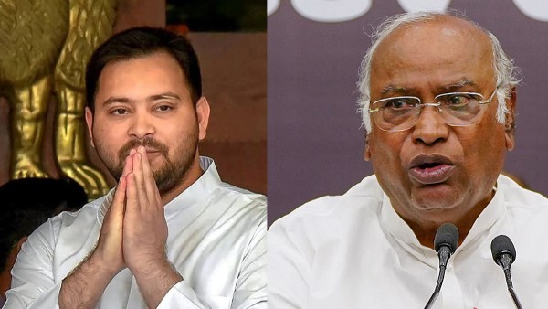RJD s Tejaswhi Yadav and Congress Chief Mallikarjun Kharge