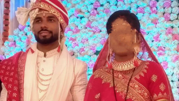 Rahul and his wife image blurred as the accused is a minor