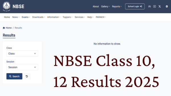 NBSE Class 10 12 Results 2025