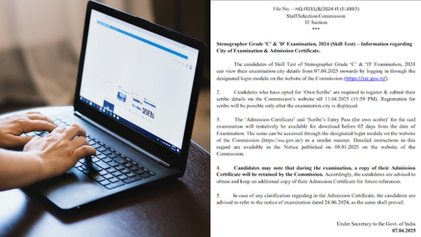 SSC Stenographer Grade C amp amp D