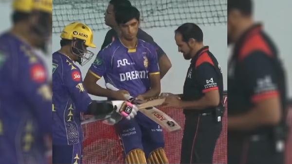 Sunil Narine fails bat size check