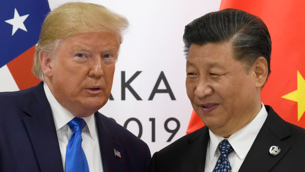 U S President Donald Trump poses for a photo with Chinese President Xi Jinping
