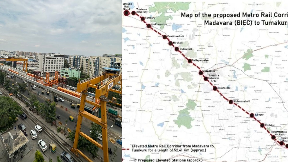 Bengaluru-Tumkur Namma Metro Project Nears Reality: 56.6 km Line Could Soon  Get Approval - Oneindia News