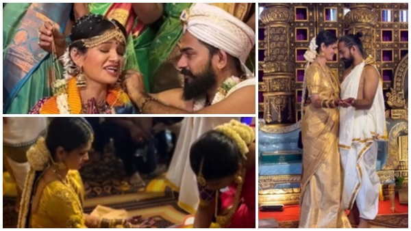 Chaitra Kundapura Marriage Bigg Boss Kannada Contestant Marries Long Time Boyfriend - Check Wedding Pics Chaitra Kundapura Marriage Bigg Boss Kannada Contestant Marries Long Time Boyfriend - Check Wedding Pics