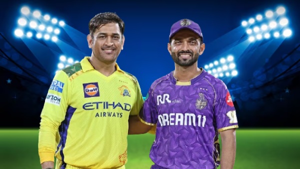 CSK s MS Dhoni and KKR s Ajinkya Rahane