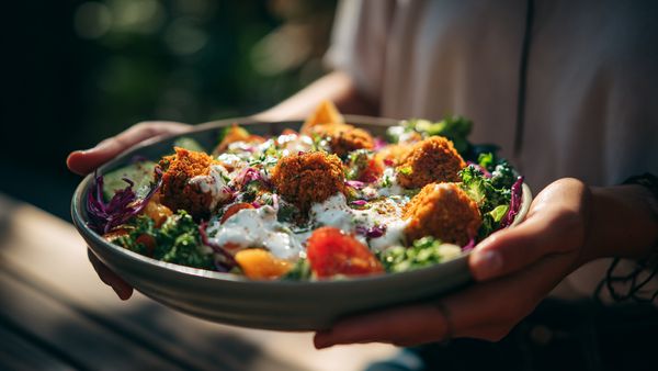 Quick and Healthy Falafel Salad Recipe