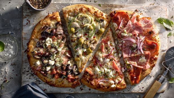 Four Flavours in One Pizza Recipe