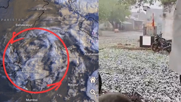 Gujarat Weather Alert ailstorms Hit Saurashtra IMD Predicts Rain in 20 Districts