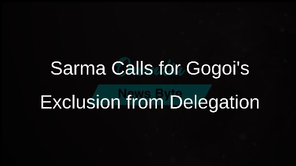 Sarma Calls for Gogois Exclusion from Delegation