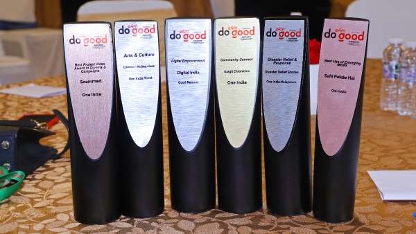 Oneindia Bags 6 Trophies at e4m DO GOOD Awards for Impactful Campaigns Oneindia Bags 6 Trophies at e4m DO GOOD Awards for Impactful Campaigns