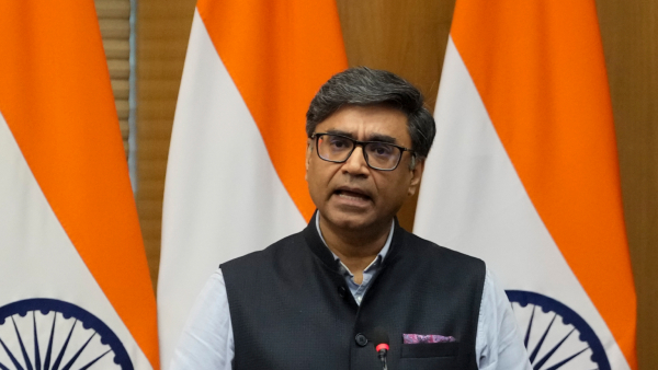 Foreign Secretary Vikram Misri speaks during a special briefing on Operation Sindoor in New Delhi Saturday May 10 2025