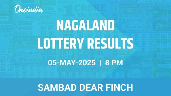 Results of the Nagaland State Lottery Dear Finch for May 5 at 8 PM