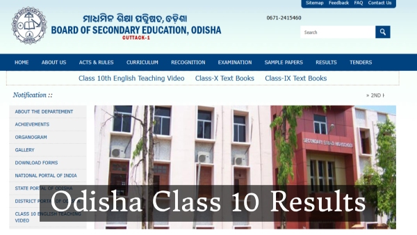 Odisha Class 10 Results