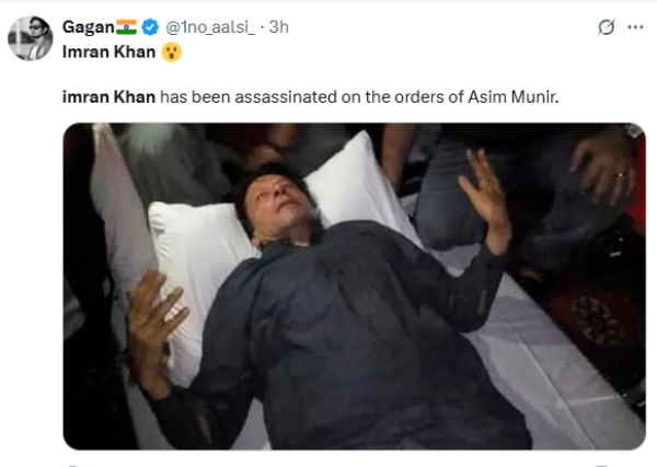Imran Khan Death Rumour Was Former Pakistan PM Murdered in Jail on Asim Munir s Orders
