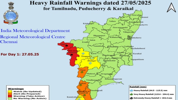 Tamil Nadu Weather RMC Issues Red Alert For Coimbatore Nilgiris 8 Dists To Get Heavy Rains Tamil Nadu Weather RMC Issues Red Alert For Coimbatore Nilgiris 8 Dists To Get Heavy Rains