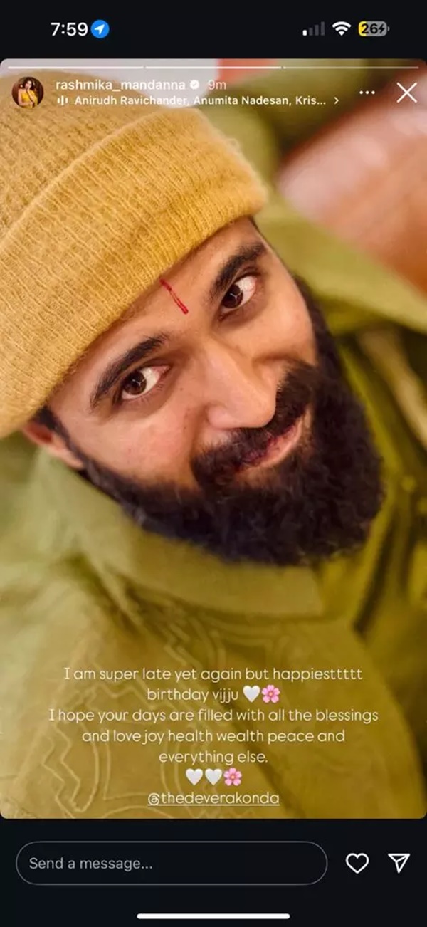 Rashmika Mandanna-Vijay Deverakonda Fuel Dating Rumors With Sweet Birthday Exchange Rashmika Mandanna-Vijay Deverakonda Fuel Dating Rumors With Sweet Birthday Exchange