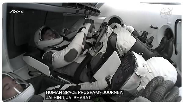 In Orbit Now Axiom-4 Crew Led by Shubhanshu Shukla Heads for ISS Docking In Orbit Now Axiom-4 Crew Led by Shubhanshu Shukla Heads for ISS Docking