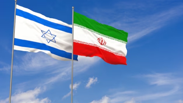 Israel and Iran flags