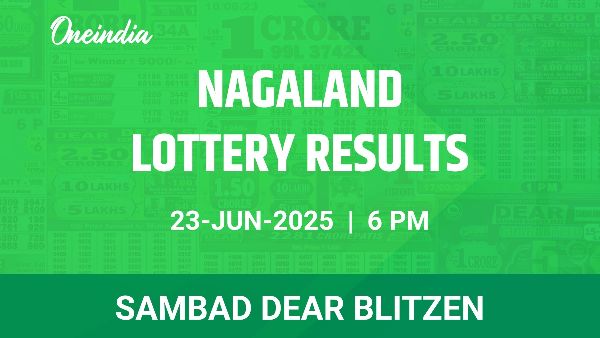 Results of the Nagaland State Lottery Dear Blitzen for June 23 at 6 PM