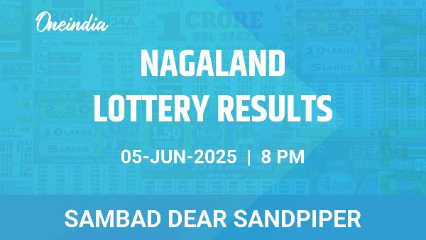 Results of the Nagaland State Lottery Dear Sandpiper for June 5 at 8 PM