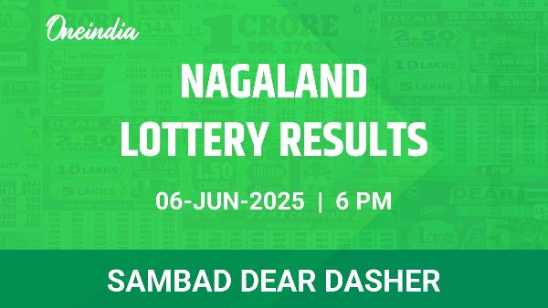 Results of the Nagaland State Lottery Dear Dasher for June 6 at 6 PM