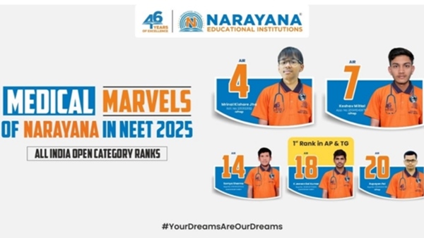 Narayana Educational Institutions Reports Strong NEET 2025 Results