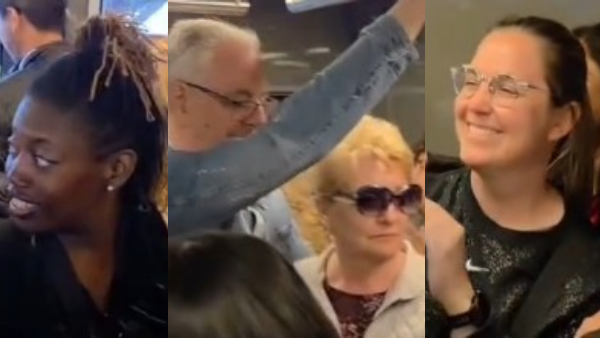 Indian Tourists Sing Hindi song In Paris