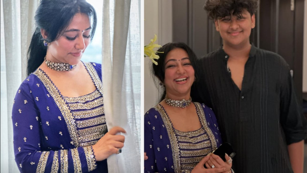 Vijaylakshmi Darshan Wins Hearts on Instagram in Stylish Blue Outfit Vijaylakshmi Darshan Wins Hearts on Instagram in Stylish Blue Outfit