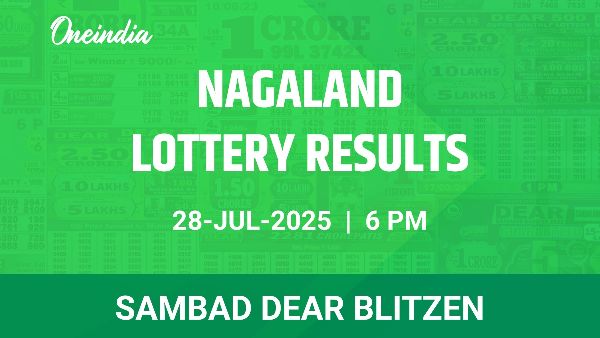Results of the Nagaland State Lottery Dear Blitzen for July 28 at 6 PM